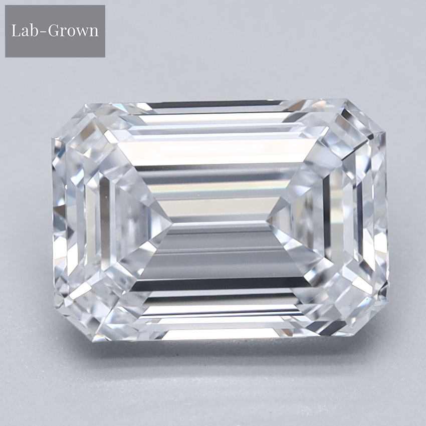 Emerald Cut Lab-Grown Diamond