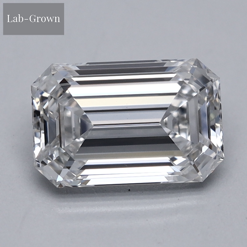 Emerald Cut Lab-Grown Diamond