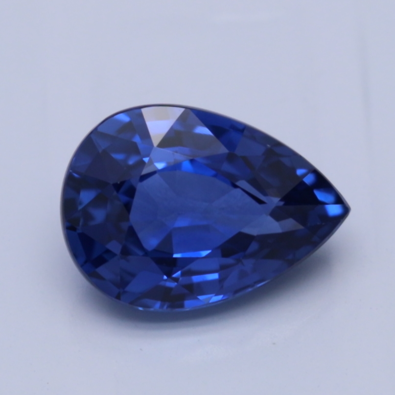 Pear Traditional Blue Natural Sapphire