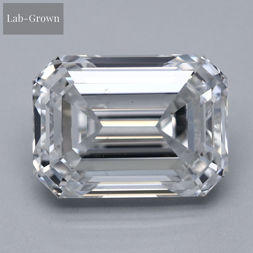Emerald Cut Lab-Grown Diamond