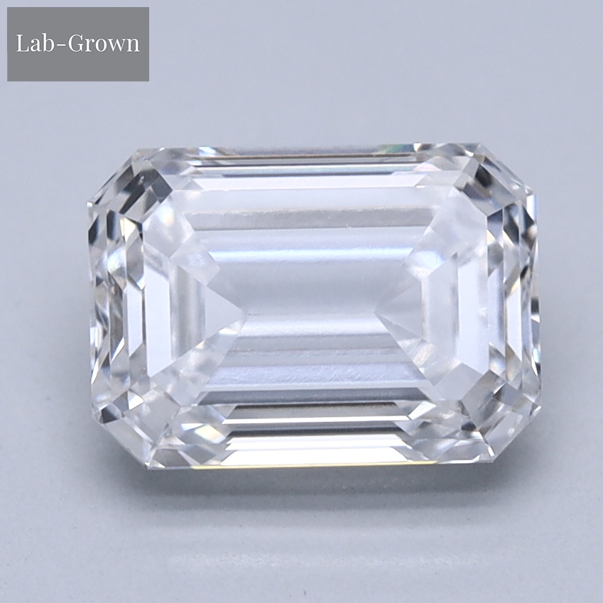 Emerald Cut Lab-Grown Diamond