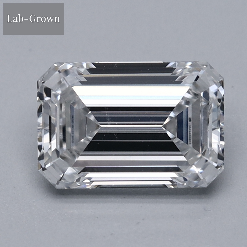 Emerald Cut Lab-Grown Diamond