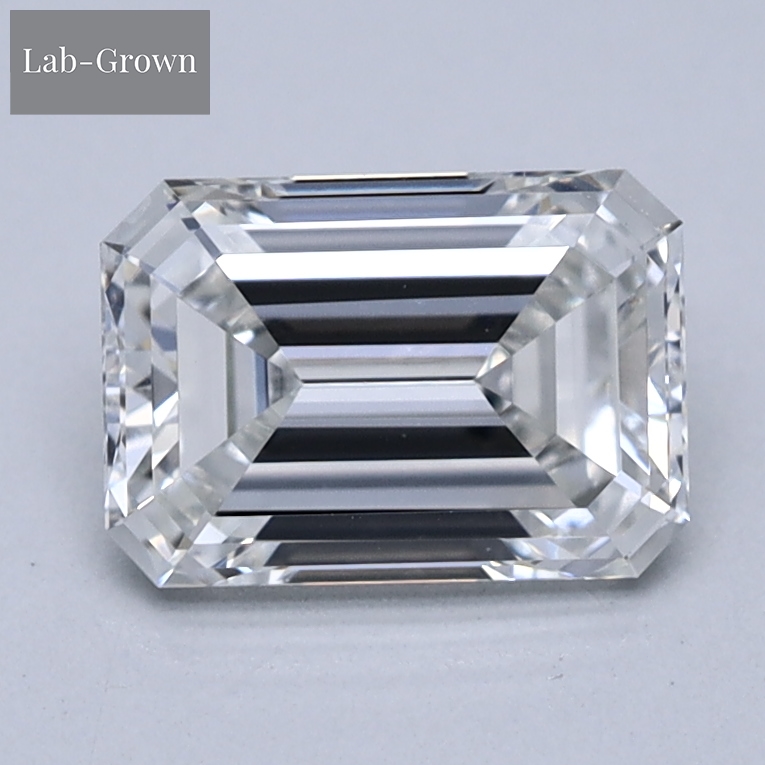 Emerald Cut Lab-Grown Diamond