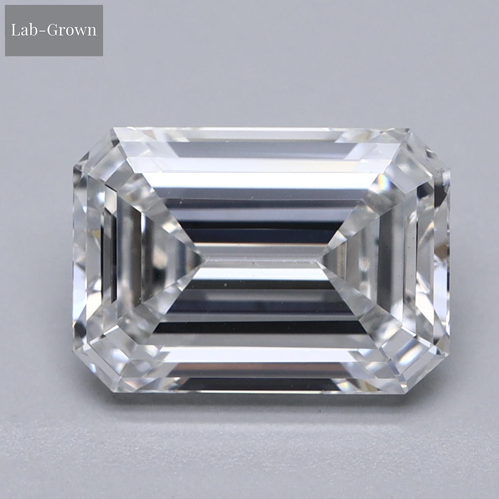 Emerald Cut Lab-Grown Diamond