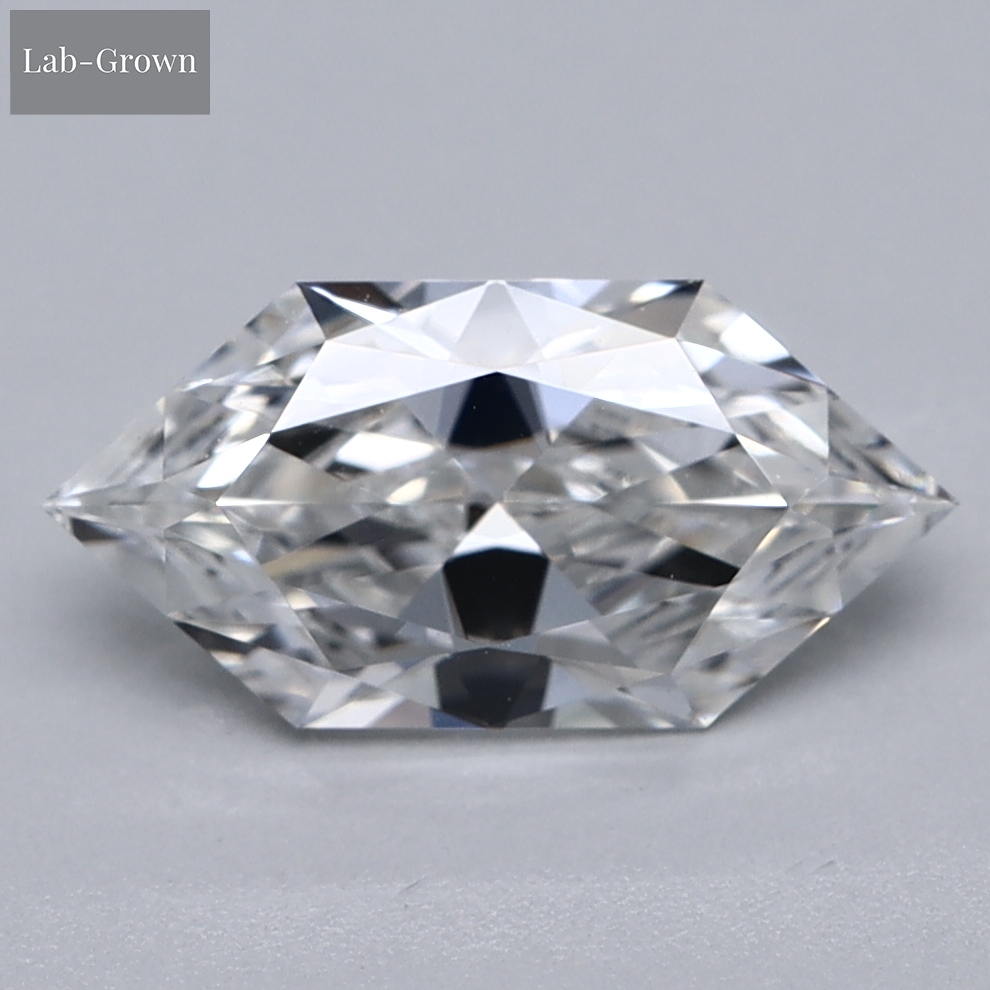 Elongated Hexagon Lab-Grown Diamond