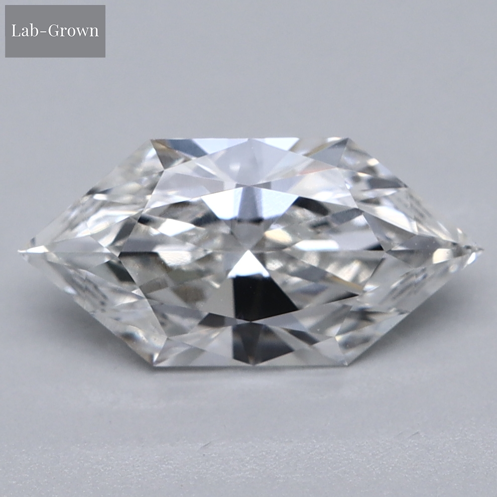 Elongated Hexagon Lab-Grown Diamond