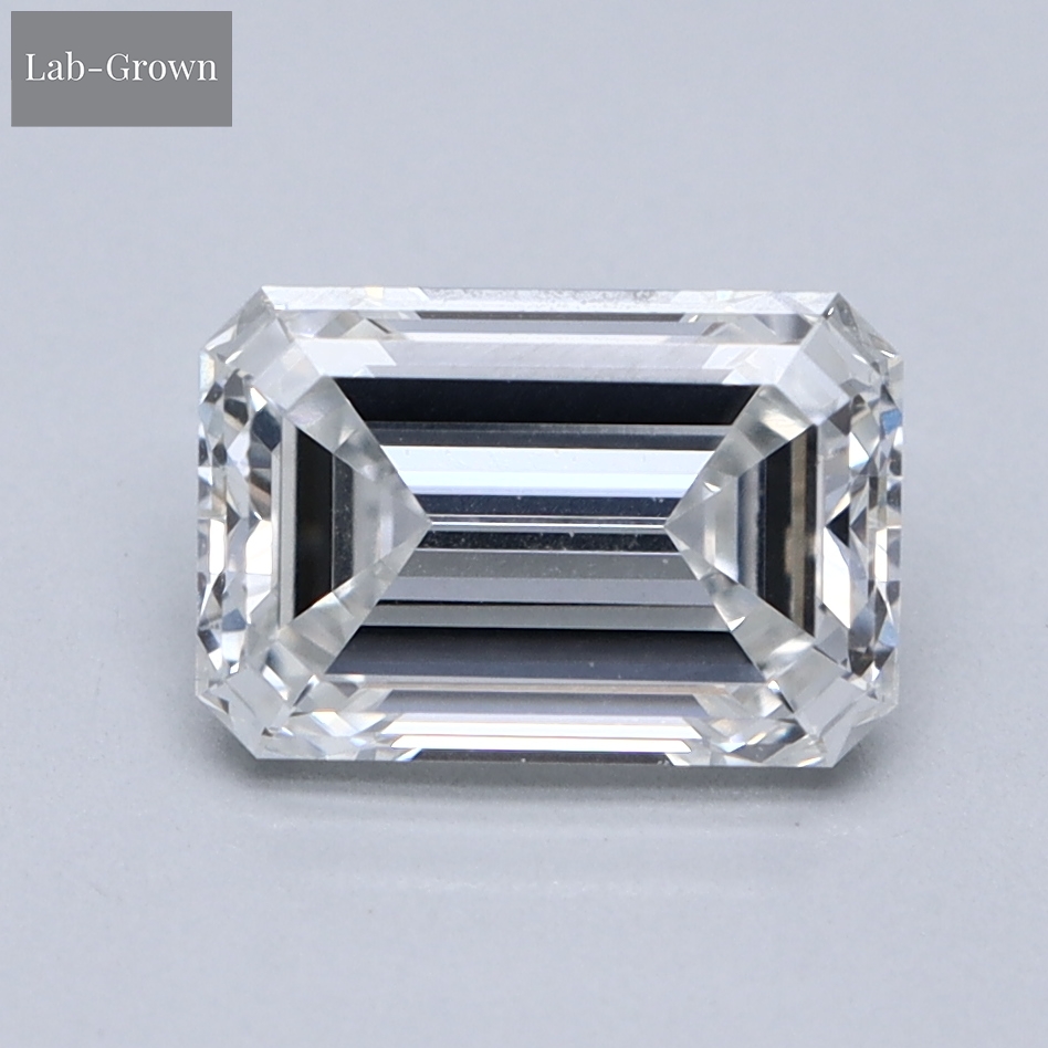 Emerald Cut Lab-Grown Diamond