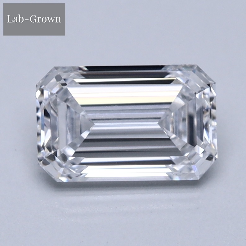 Emerald Cut Lab-Grown Diamond
