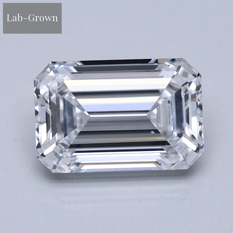 Emerald Cut Lab-Grown Diamond