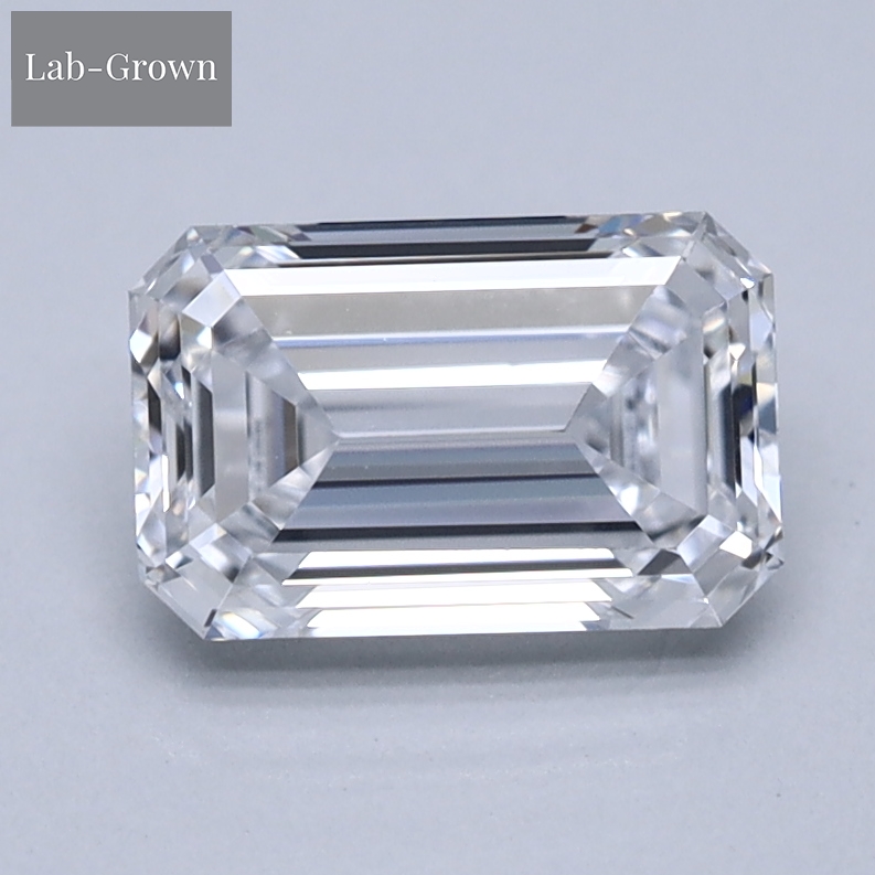 Emerald Cut Lab-Grown Diamond