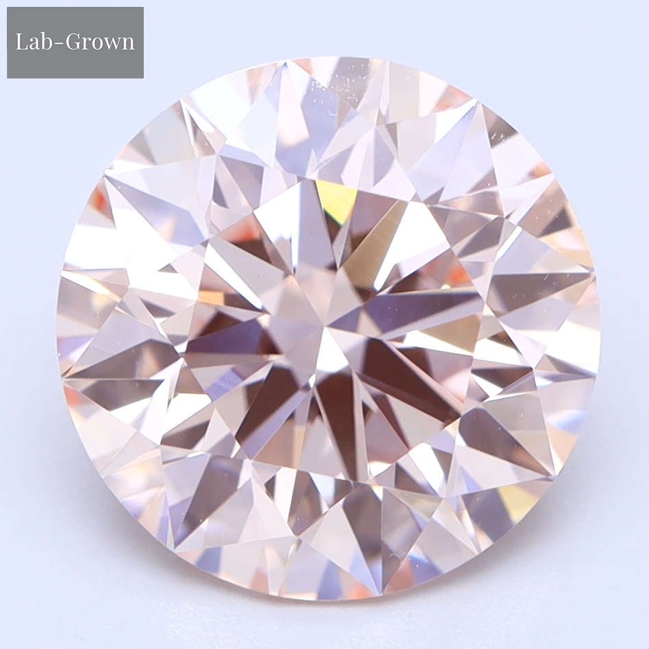 Pink Round Lab-Grown Diamond