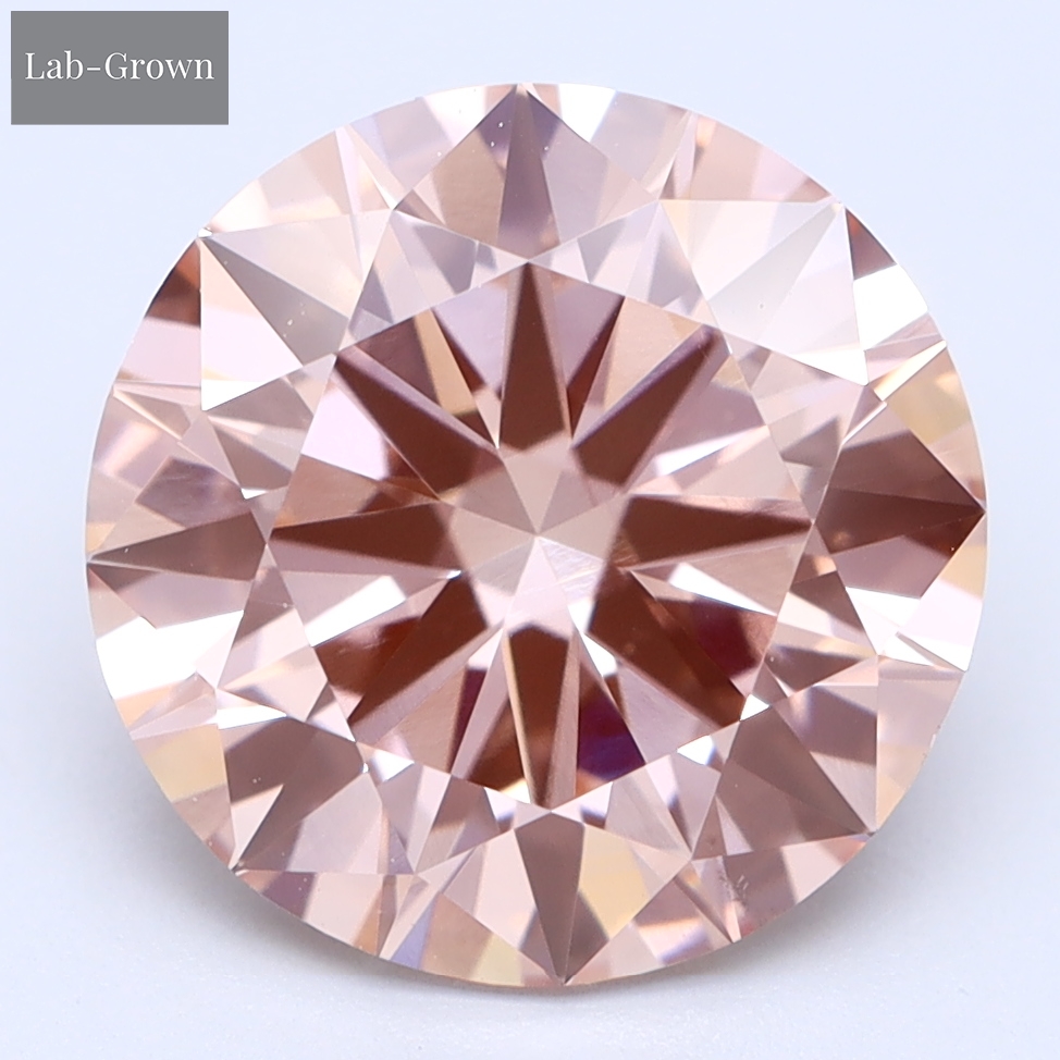 Pink Round Lab-Grown Diamond
