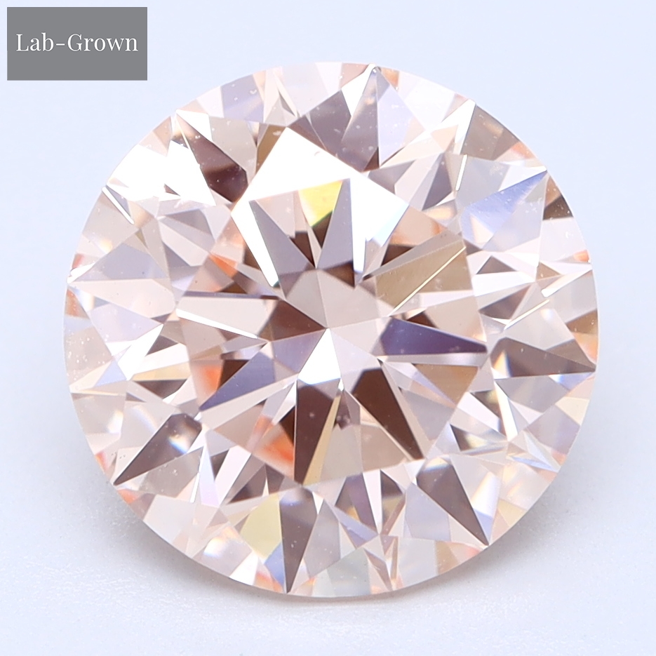 Pink Round Lab-Grown Diamond