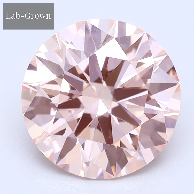 Pink Round Lab-Grown Diamond