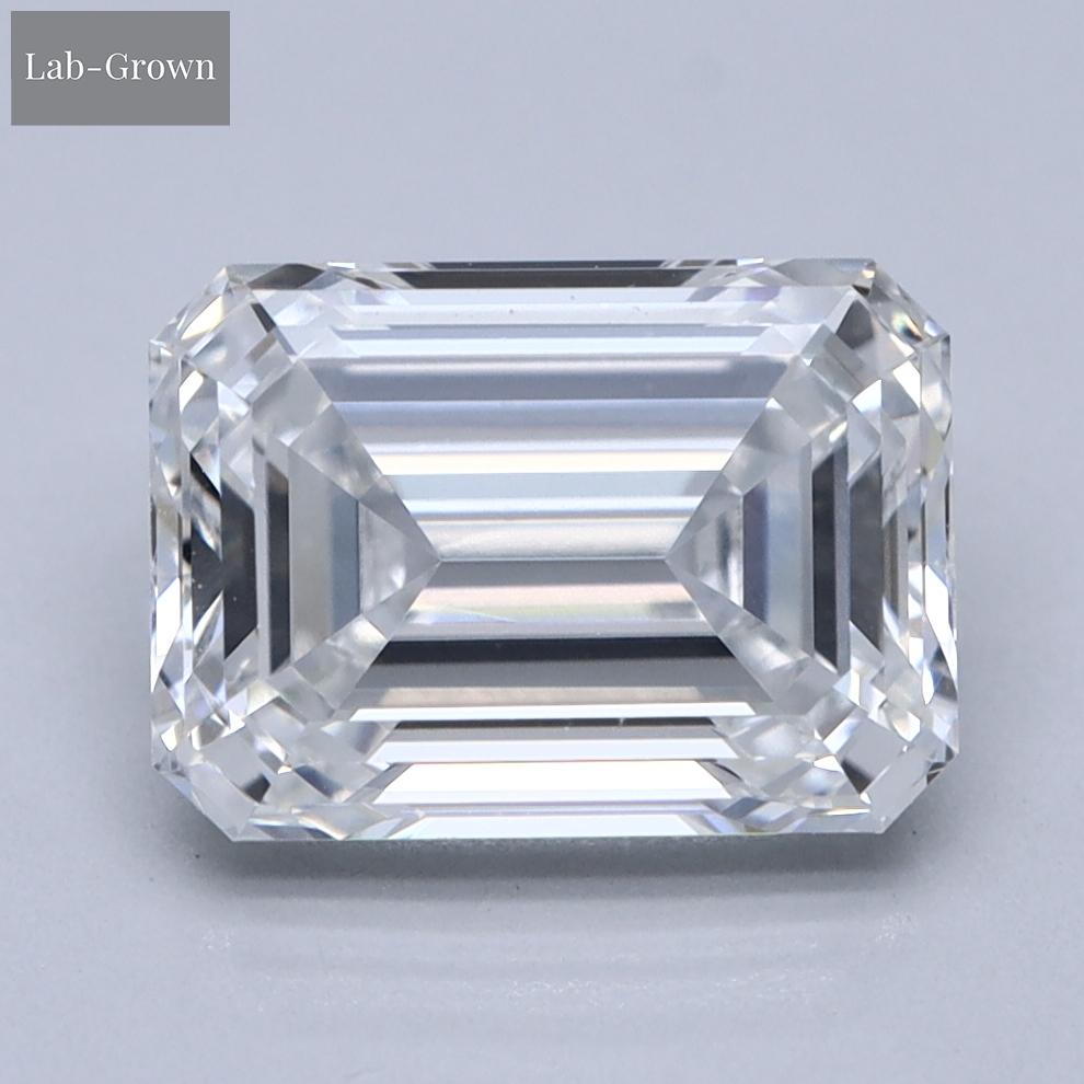 Emerald Cut Lab-Grown Diamond